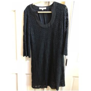 Trina Turk Black Crochet Lace Dress